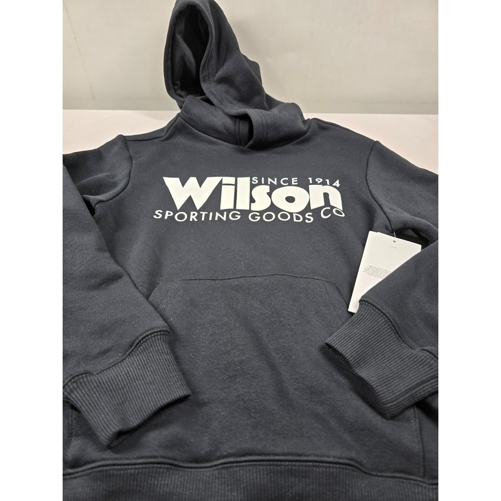 Wilson Sporting Goods Youth Black Hoodie Boys Size Small New Athletic Pullover - Picture 5 of 8
